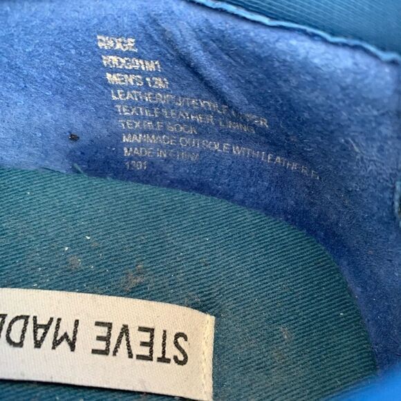 Steve Madden Men's Cliff Chunk Sneakers Green, Gray, Yellow, Blue sz 12 - Picture 8 of 8